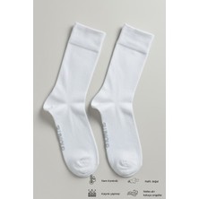 Allunique Erkek Ekru Doğal Merino Yün Ince Dikişsiz Soket Çorap