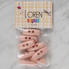 Marsilyan Loren Crafts Açık Pembe 8 Li Çoban Düğmesi - 71