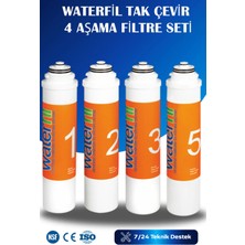 WaterMelon Waterfil Tak Çevir Su Arıtma Cihazı Uyumlu 4 Aşamalı Filtre Seti