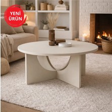 Dekorister Lemmar Orta Sehpa, Modern Salon ve Oturma Odası Sehpası Kumtaşı