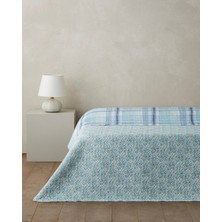 English Home Misty Flora  Tek Kişilik Çok Amaçlı Örtü 160x220 cm Açık Mavi