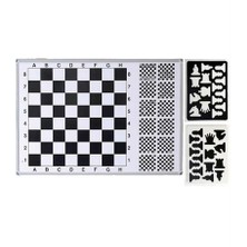 Panda Duvara Monte Eğitimli Manyetik Satranç Tahtası 70X100 cm Siyah Beyaz Renkli Dayanıklı Malzeme