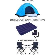 Onetick Lüx Kamp Tatil Seti Çadır 2 Adet Sandalye Yatak Yastık