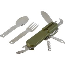 Onetick Çok Fonksiyonlu Katlanır Kaşık Çatal Bıçak Kamp Çakı Seti 7 In 1