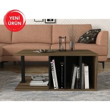 Dekorister Exclusive Hilda Orta Sehpa Ceviz-Siyah
