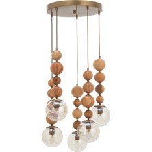 Mudo Home WOOD BEAD 5Lİ SARKIT