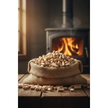 Onetick A Kalite %100 Çam Peleti Doğal Yakıt Pelet Sobası Için Yüksek Verim (15 Kg)