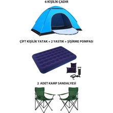 Onetick Lüx Kamp Tatil Seti Çadır  2 Adet Sandalye Yatak Yastık