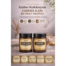 Alubrella Amber Plastik Kavanoz X2 ve 9'lu Gıda Etiket