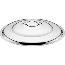 Net Çelik Paslanmaz Çelik Helvane Tencere Kapağı 50 cm