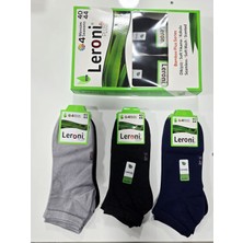 Leroni Erkek Bambu Patik Çorap 12 Li Kutu