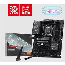 Ronanna Msı MB B850 Gamıng Pro WIFI6E Ddr5 8200MT/S 1xhdmı 1xdp 2xm.2 USB Atx Am5 (Amd Am5 9000/8000/7000 Seri Ile Uyumlu)