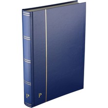 Pulko History 1970 Pul Defteri Klasik 30 Yaprak 60 Sayfa A4+ Beyaz Zemin Mavi