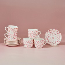 Karaca Pinky 6 Kişilik Kahve Fincan Takımı 80 ml