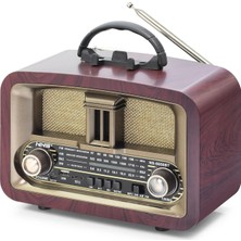 Shopwave Bluetooth Nostaljik Hoparlör Fm 24.8 x 11.7 x 18.5 cm NS6650BT