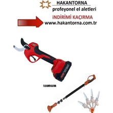 ALWAYSSPEED Ht- Rico Şarjlı Bahçe Dal Bağ Budama Makası Teleskopik Uzatma Kolu Takım