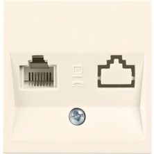 Viko Meridian Krem Tekli Nümeris (Telefon Priz) Çerçevesiz