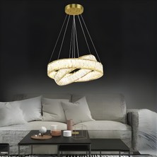 Ronisu Aydınlatma Vista Taşlı Avize Taşlı Yüksek Tavan Avize