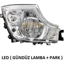 Far Sağ Mercedes Actros Mp 5 Euro 6 2020+ Krom Çerçeveli Manuel LED Drl Gündüz Lamba Park Ayfar 505873