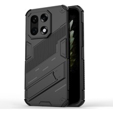 Microcase Oneplus 15 Matrix Serisi Armor Standlı Perfect Koruma Kılıf - Siyah AL3416