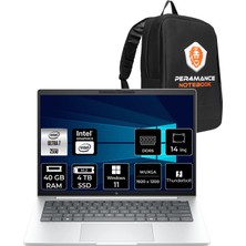 HP Elitebook 8 G1I Core Ultra 7 255U 40GB RAM 4TB SSD 14" FHD+ Win11 Pro CS7R0ETPN425 Notebook + Per4 Çanta