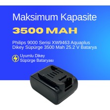 Ümit Maker Philips 9000 Serisi XW9463 Aquaplus Dikey Süpürge 3500 Mah 25.2 V Batarya – Orjinal Uyumlu Uzun Ömürlü, Maksimum Performans Pil