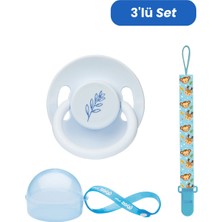 Wee Baby Mavi Kauçuk Emzik No:2 6 - 18 Ay İçin Yuvarlak Uçlu Özellikli Set