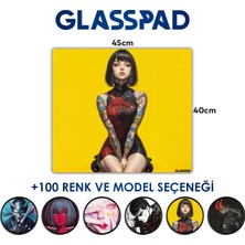 Cam Mouse Pad - Fukuju - Premium Temperli Cam - 45X40 cm [medium]