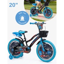 Mach 20 Jant Viva Işıklı Destek Tekerlekli Çocuk Bisikleti 6-10 Yaş Şişme Tekerlekli, Zil & Bagajlı