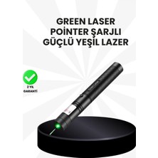 Zenvia Yüksek Güçlü Yeşil Lazer Pointer 5000MW Şarjlı
