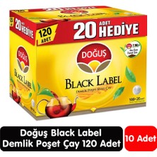 Doğuş Black Label Demlik Çay 120 Adet 10 Paket