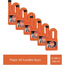 Hypo Lavabo Açıcı Jel 560 ml x 6 Adet