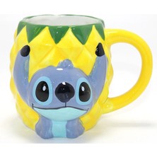Pazarcan Stitch Ananas Tasarımlı Kabartmalı Kupa Bardak