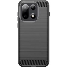 Microcase Brushed Carbon Fiber Silikon Kılıf Siyah - OnePlus 15 ile Uyumlu Kaliteli Koruma AL3332