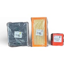 Peugeot 208 1.2 Puretech Benzinli Filtre Bakım Seti 3lü Periyodik Bakım Tek Ebat