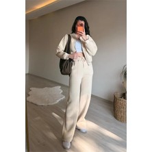 Dip Moda Kadın Oversize 3 Iplik Cepli Eşofman Takımı NM029