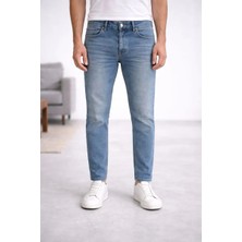 Connemara Erkek Mavi Tapered Fit Jean Pantolon – 5 Cepli, Esnek Denim