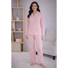 Pemilo Kadın 7125 Uzun Kol Düğmeli Pijama Takımı