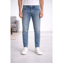 Connemara Erkek Mavi Tapered Fit Jean Pantolon – 5 Cepli, Esnek Denim