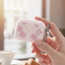 Caseonn Xiaomi Redmi Buds 8 Pro Kılıf Retro Gamepad Pembe
