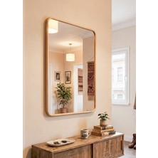 The Mia Ahşap Duvar Aynası 60X90 cm