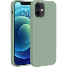 Bix iPhone 12 / 12 Pro Silikon Kılıf Magsafe Uyumlu Güçlü Koruma Darbe Emici Kaktüs Yeşili