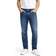 Connemara Erkek Slim Fit Mavi Kot Pantolon – Paça Katlamalı, Doğal Yıkamalı Pantolon