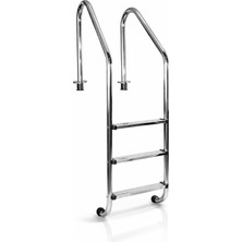 Maraton Fıskiye Standart Model 3 Basamaklı Paslanmaz Havuz Merdiveni