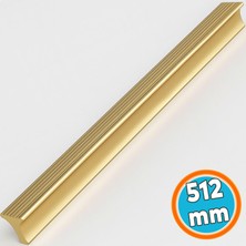 Nzb Mobilya Kolu Çekmece Dolap Kulpları Mutfak Dolabı Kapak Kulbu Lüks Altın Gold Metal 512 mm Uzun Kulp