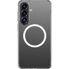 Galaxy S26 Uyumlu Kılıf M-Safe Şarj Özellikli Benks Magnetik Crystal Serisi Şeffaf Kapak Şeffaf