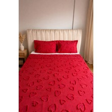 Ceyluna Love Çift Kişilik Yatak Örtüsü 3 Parça