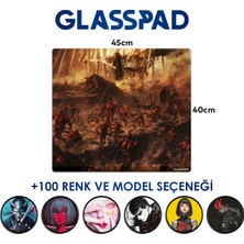 Cam Mouse Pad - Attack On Titan (3) - Premium Temperli Cam - 45X40 cm [medium]