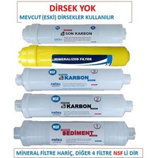 netsu arıtma -Dirseksiz-Tüm Kapalı Kasa Su Arıtma Filtresi,Membransız 5 li Filtre Seti