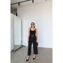 Özge Özgenç Tok Doku Pileli Kumaş Pantolon